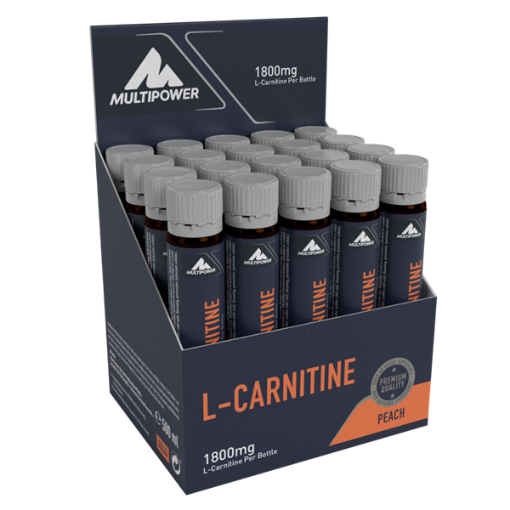 Attēls Šķidrā L-karnitīna 20x25 ml (100% ™Carnipure) - Persiks Multipower