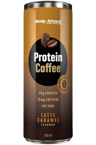 Attēls Olbaltumvielu Kafija - 250ml Karameļu-Latte Body Attack