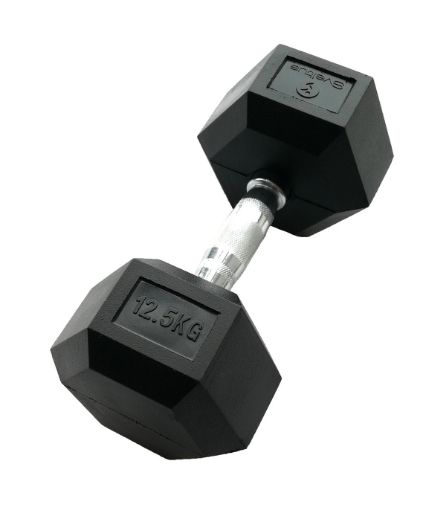 Attēls Sešstūra hantele 12.5 kg - Dumbbell