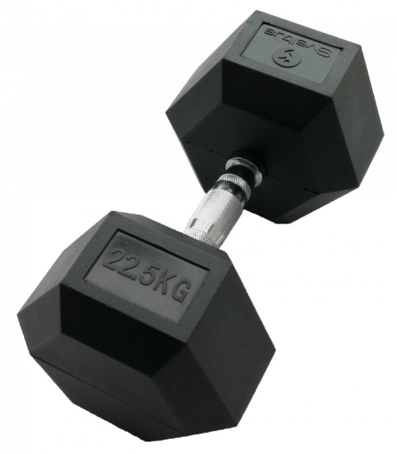 Attēls Sešstūra hantele 22.5 kg - Dumbbell