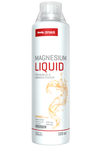 Attēls Šķidrs magnijs + C vitamīns 500 ml Body Attack