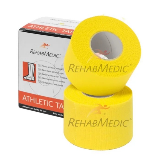 Attēls Athletic Tape - Rehabmedic - 3.8 cm DZELTENA