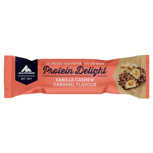 Attēls Proteīna batons Delight - 35g - Vanilija Kazu riekstu Karamelē