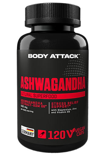 Attēls Ashwagandha 120 kapsulas - Body Attack