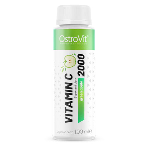 Attēls OstroVit Vitamīns C 2000 Shot 100 ml - Zaļā ābols