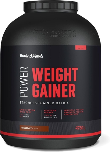 Attēls Power Weight Gainer 4750g - Šokolādes Body Attack