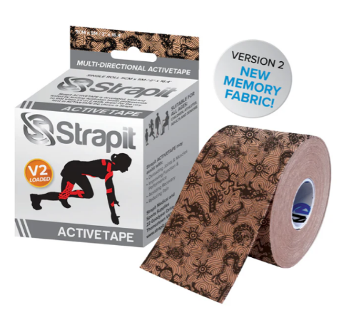 Attēls DYNAMIC ACTIVETAPE 5CM x 5M  - BĒŠA/MELNA