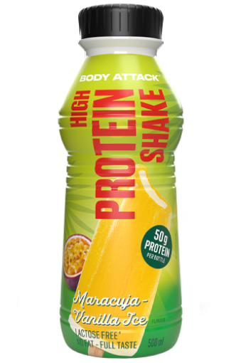 Attēls High Protein Shake - Maracuja-Vanilla Ice 500ml