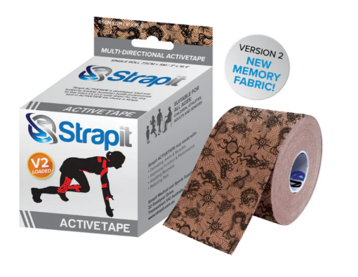 Attēls DYNAMIC ACTIVETAPE 7,5CM x 5M - BĒŠS/MELNS