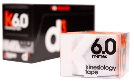 Attēls K6.0 Kinezioloģiskā Lente Balta 5 cm x 6 m - d3Tape