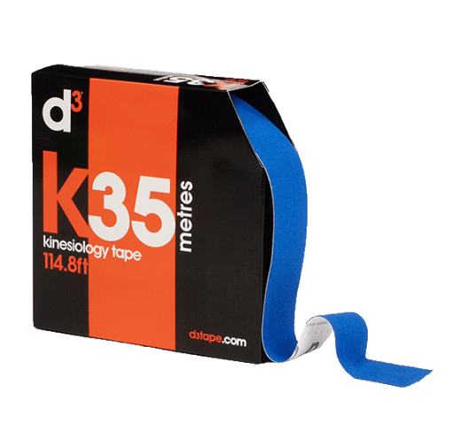 Attēls K6.0 Kinezioloģiskā Lente Karaliski Zila 5 cm x 35 m - d3Tape