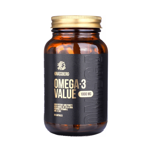 Attēls Grassberg Omega 3 Value 1000mg 60 kapsulas - Naskor